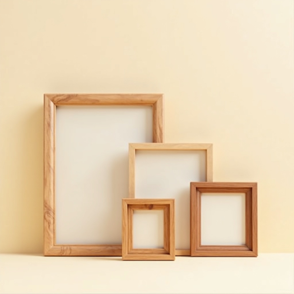 Wooden Photo Frames (Set of 3)