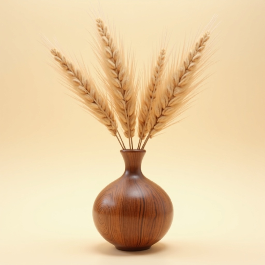 Turned Wooden Vase