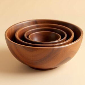 Wooden Bowl Set