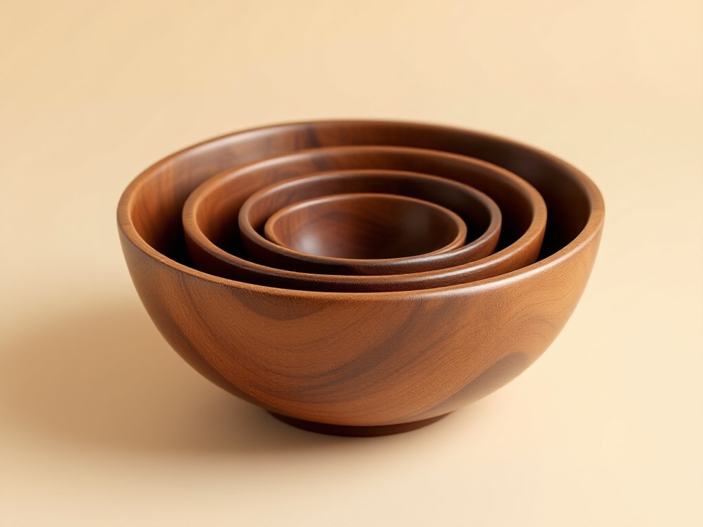 Wooden Bowl Set