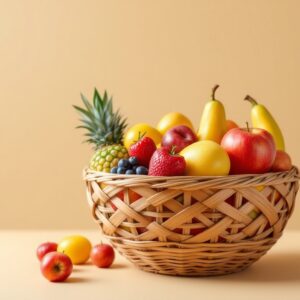 Wooden Fruit Basket