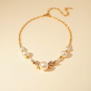 Gold-Plated Bridal Necklace Set — Deluxe