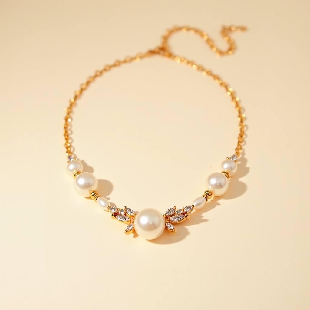 Gold-Plated Bridal Necklace Set — Deluxe