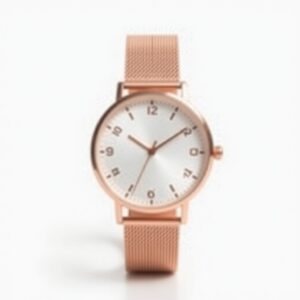 Women's Rose Gold Mesh Watch