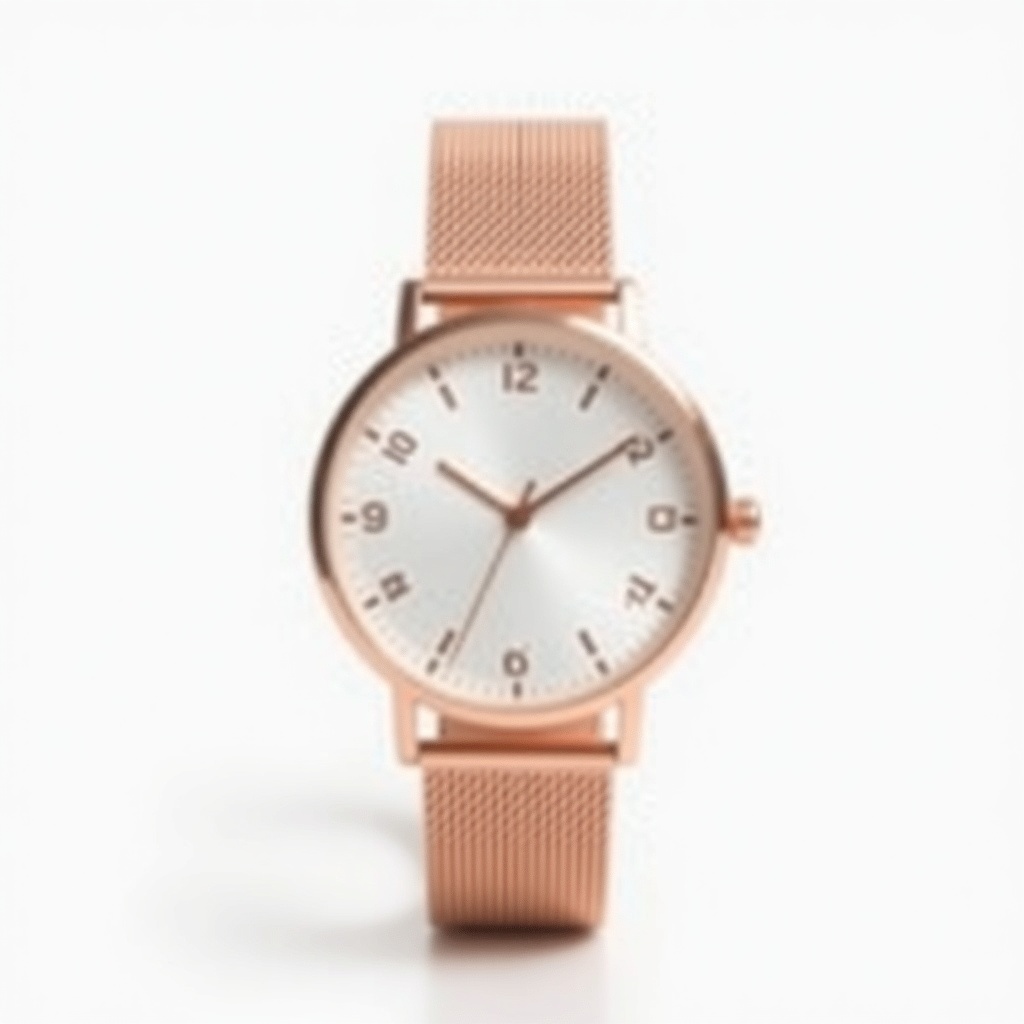Women's Rose Gold Mesh Watch