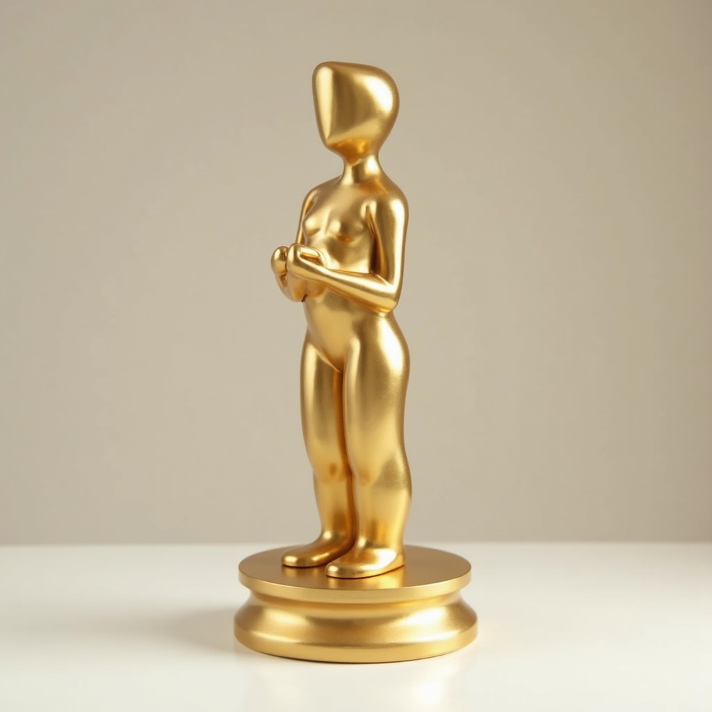 Golden Figurine Showpiece