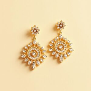 Bridal Gold Earrings