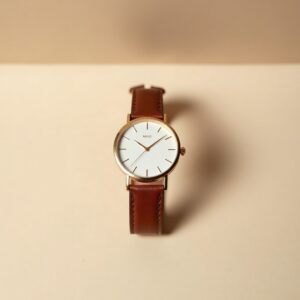 Minimalist Leather Strap Watch