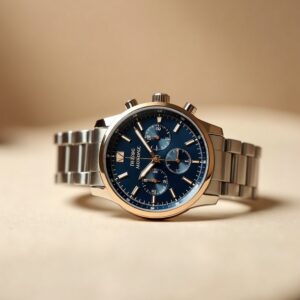 Classic Chronograph Steel Watch