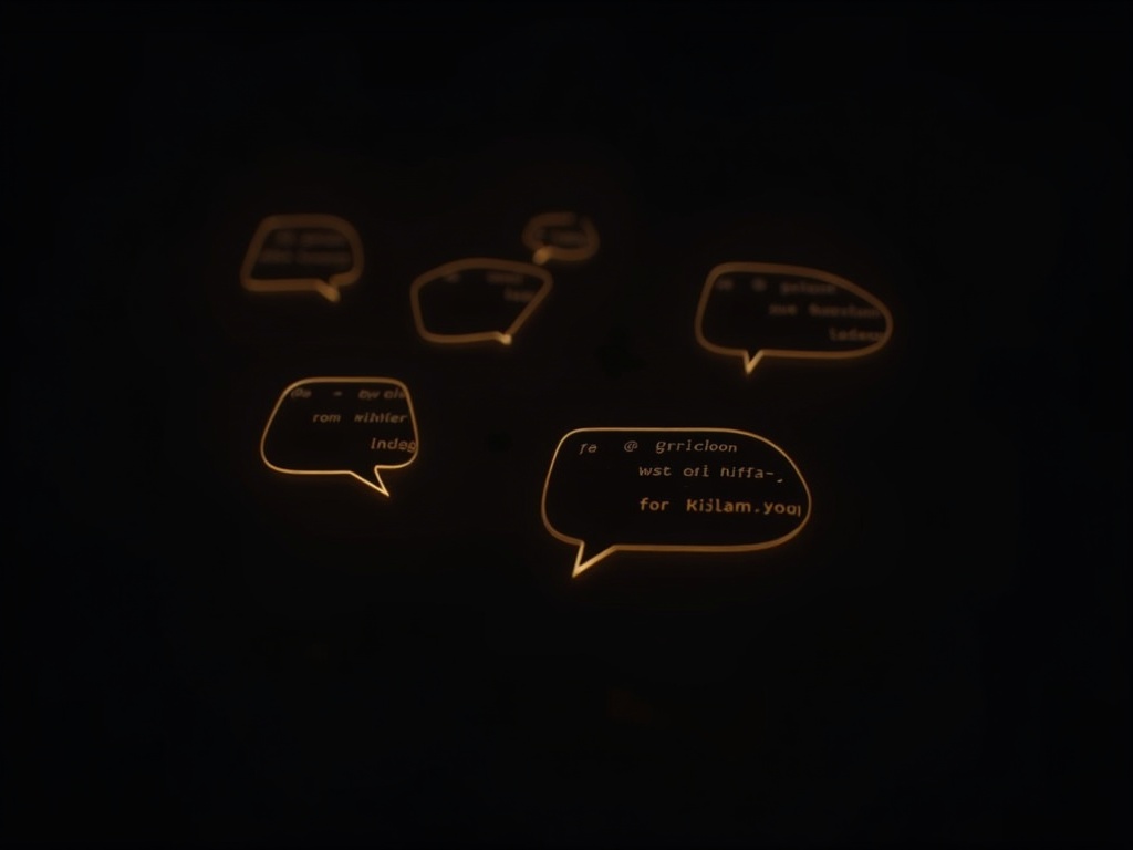 Abstract AI copilot interface visualization