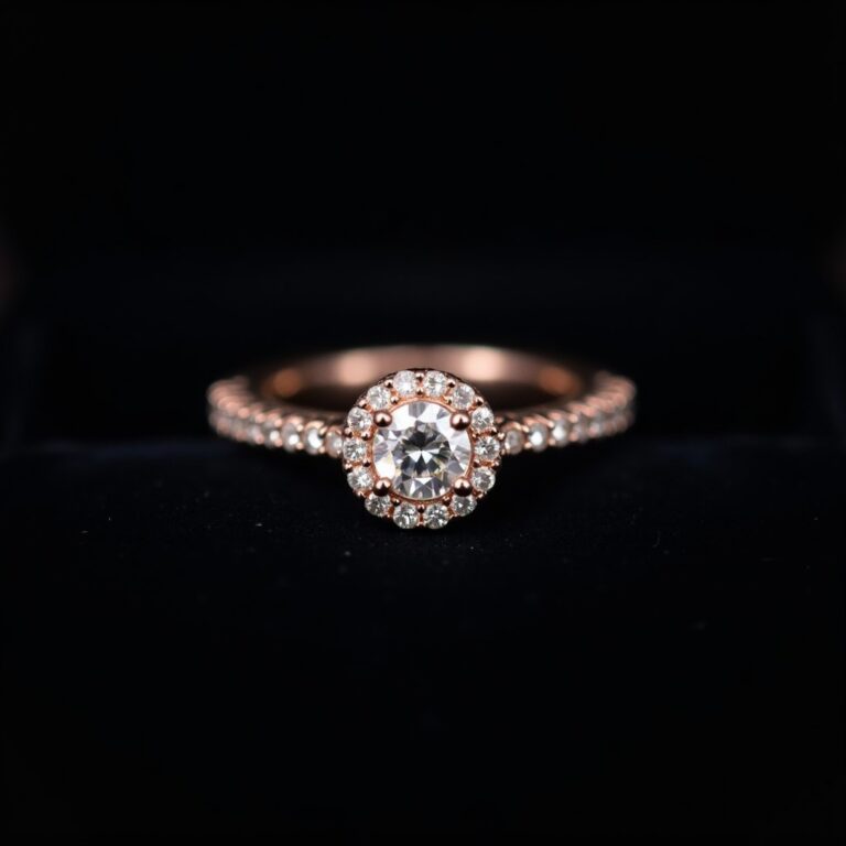Noor Halo Diamond Ring