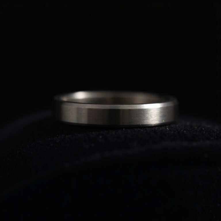 Luna Minimalist Silver Band