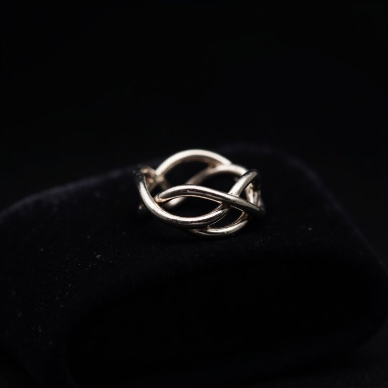 Nexus Twisted Silver Ring