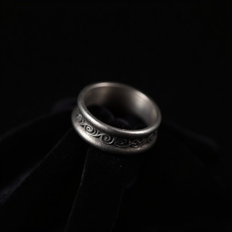 Ember Oxidized Silver Ring