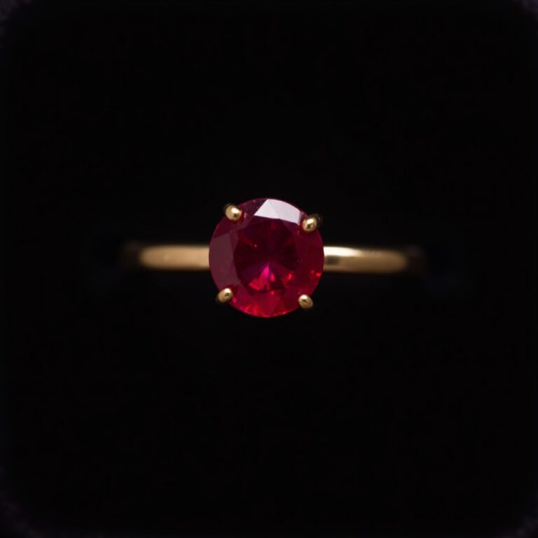 Ruby Ember Gold Ring