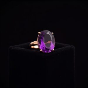 Amethyst Rose Gold Ring
