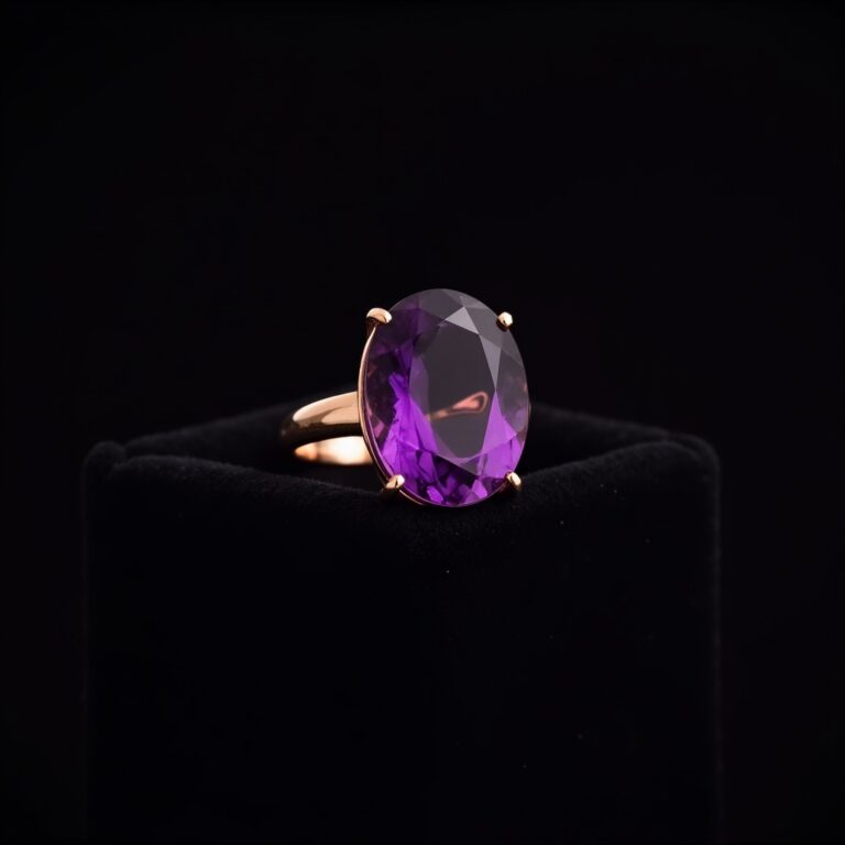 Amethyst Rose Gold Ring