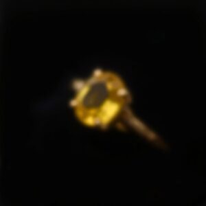 Citrine Sunburst Gold Ring