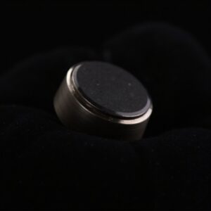Hematite Gold Statement Ring No.3