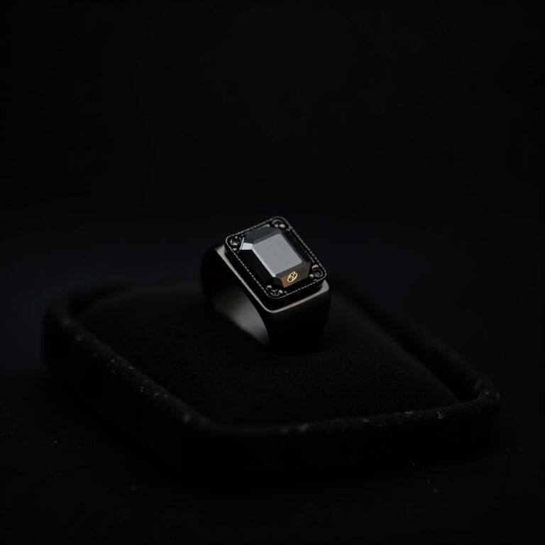 Black Diamond Titanium Ring No.4