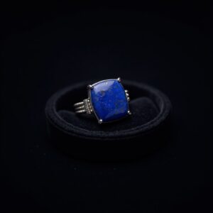 Lapis Lazuli Titanium Band Ring No.6
