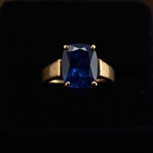 Dark Sapphire Titanium Ring No.20