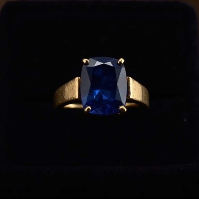 Dark Sapphire Titanium Ring No.20