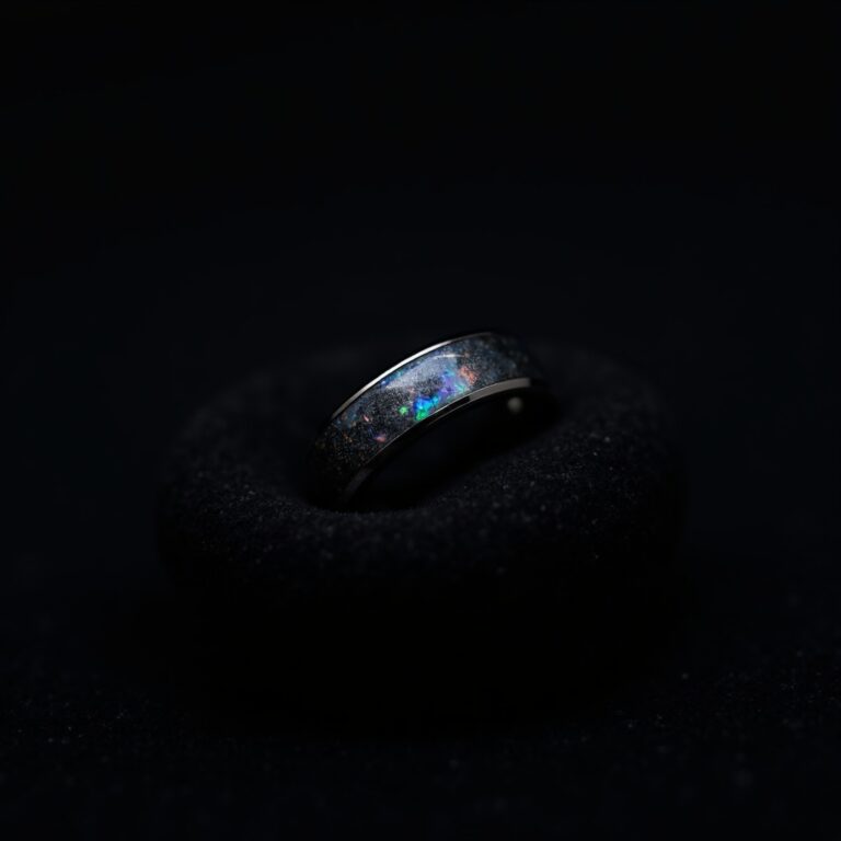 Hematite Gold Statement Ring No.23