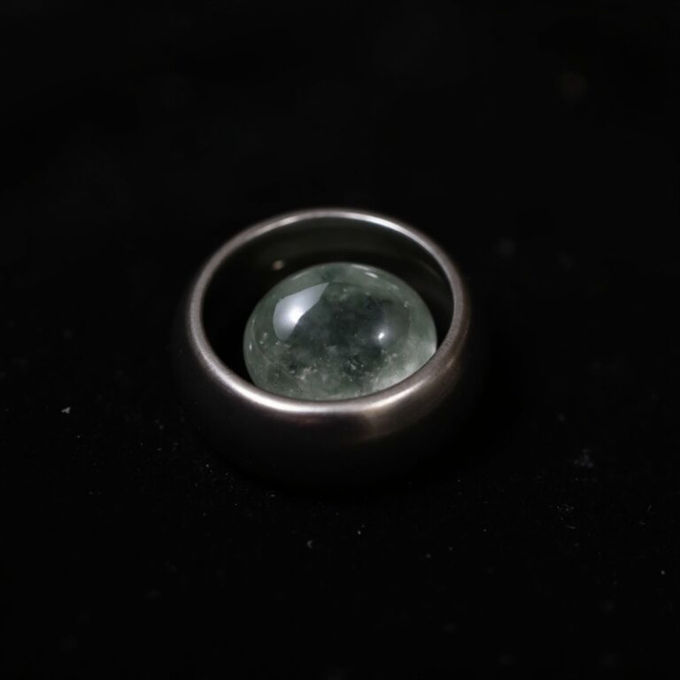 Obsidian Gold Signet Ring No.29