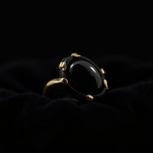 Jade Titanium Band Ring No.30