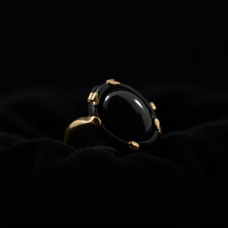 Jade Titanium Band Ring No.30
