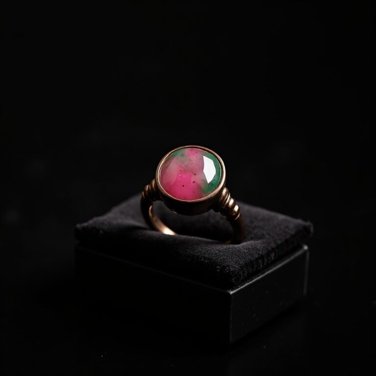 Black Spinel Gold Statement Ring No.35