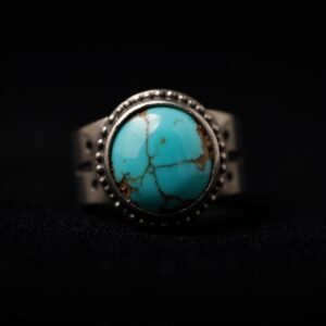 Bloodstone Gold Statement Ring No.51