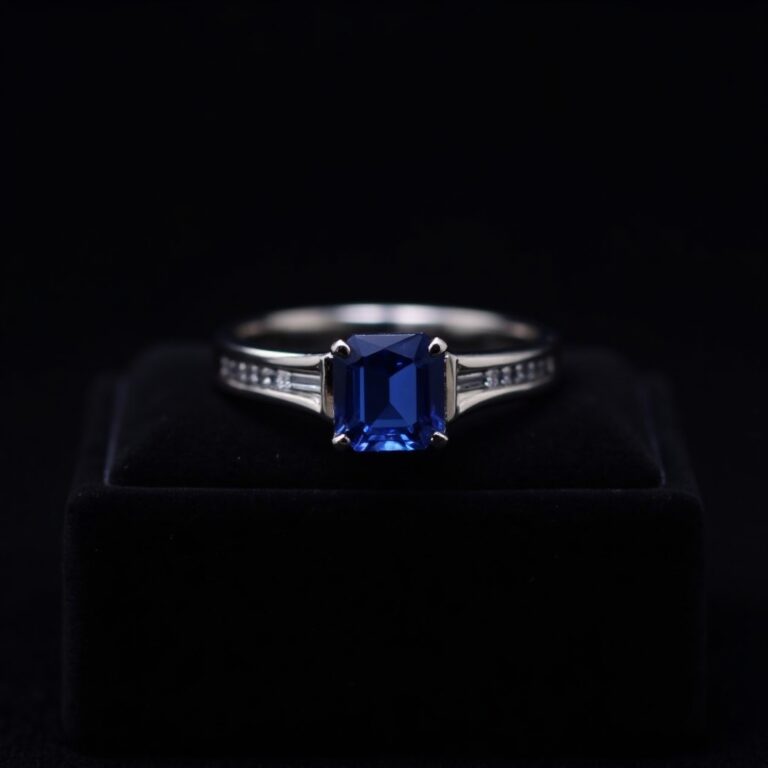 Black Spinel Gold Statement Ring No.55