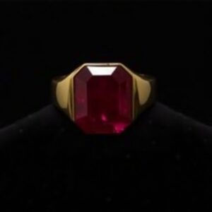 Amber Titanium Ring No.56