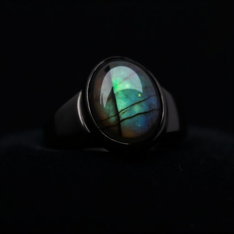Meteorite Gold Statement Ring No.59