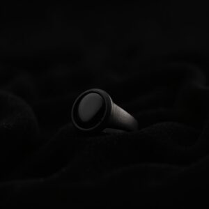 Dark Sapphire Titanium Ring No.60