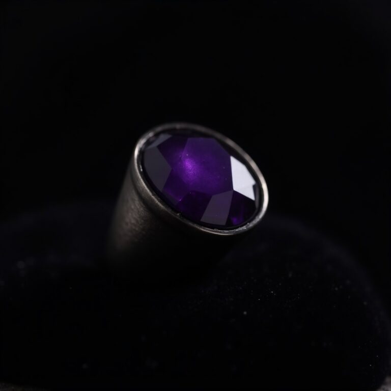 Hematite Gold Statement Ring No.63