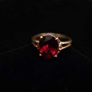 Garnet Gold Statement Ring No.67