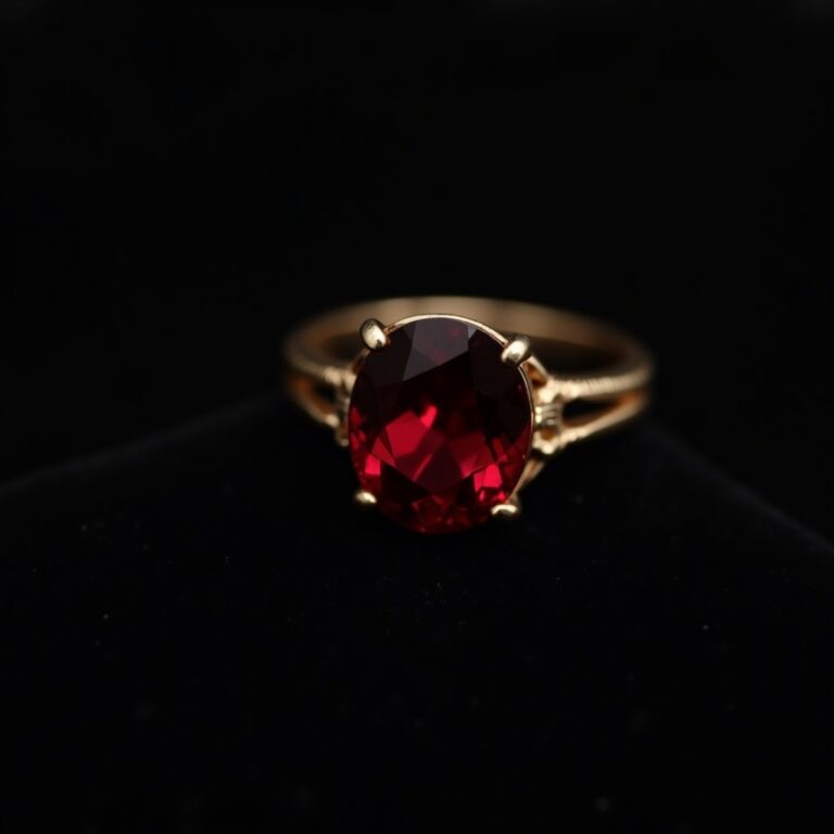 Garnet Gold Statement Ring No.67