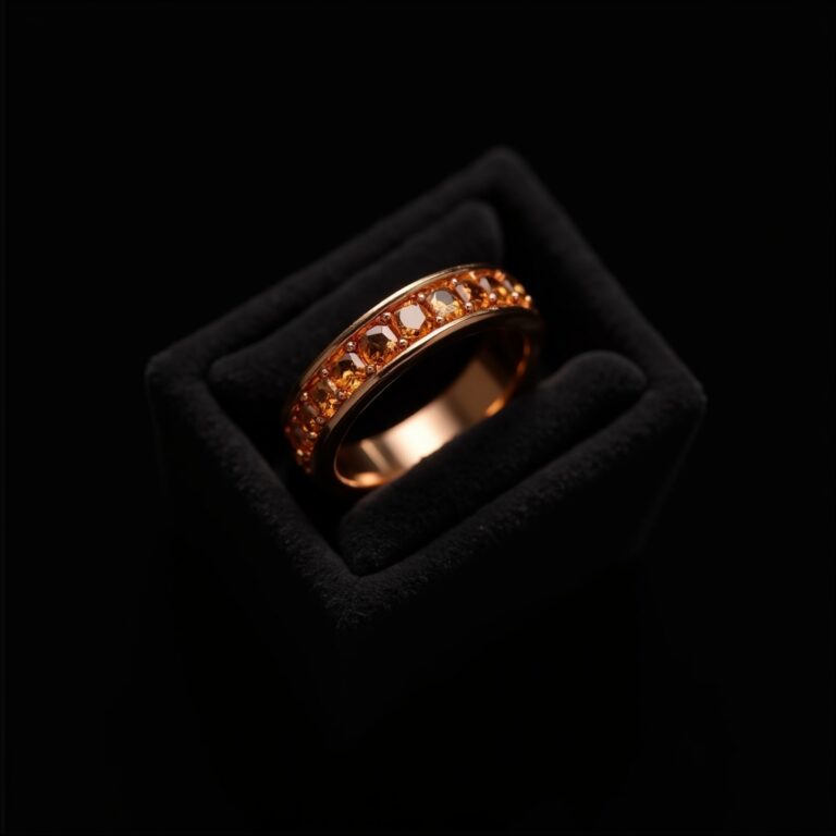 Obsidian Gold Signet Ring No.69