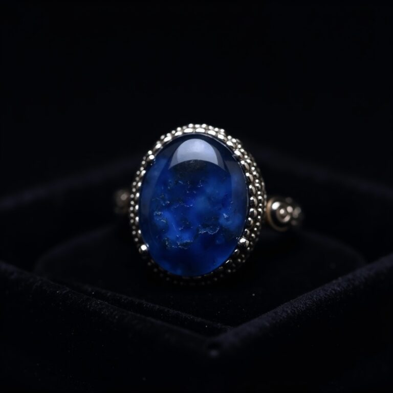 Bloodstone Gold Statement Ring No.71