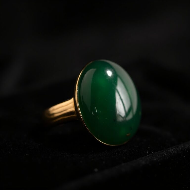 Onyx Crest Gold Signet Ring No.73