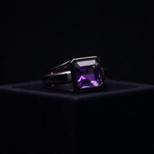 Amber Titanium Ring No.76
