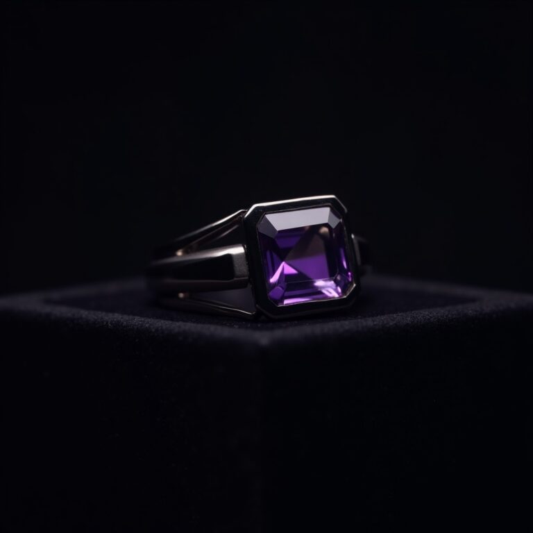 Amber Titanium Ring No.76