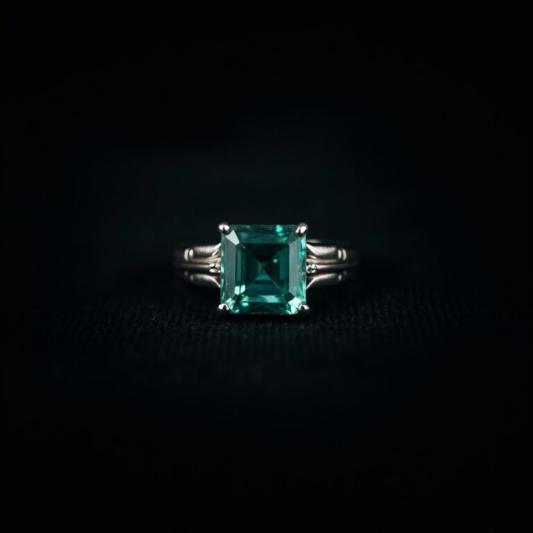 Obsidian Gold Signet Ring No.89