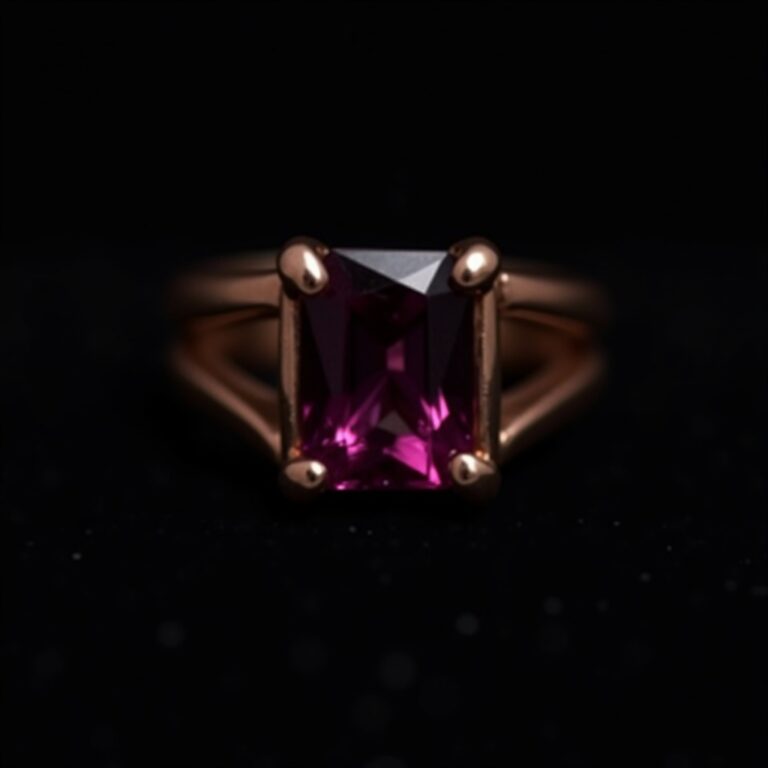Bloodstone Gold Statement Ring No.91