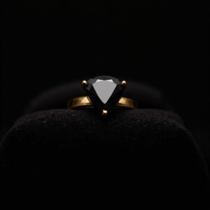 Onyx Crest Gold Signet Ring No.93