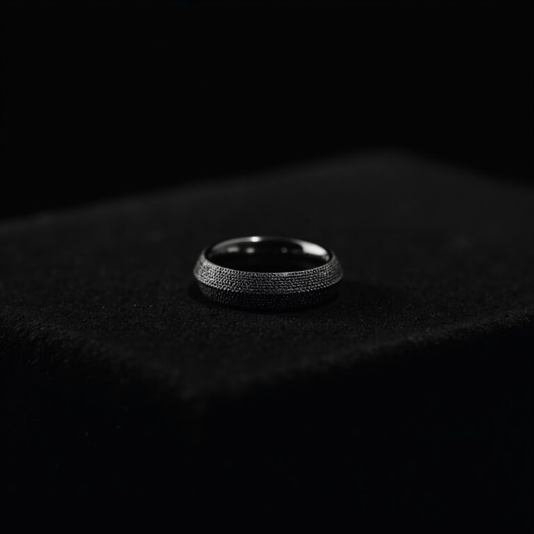 Dark Sapphire Titanium Ring No.100