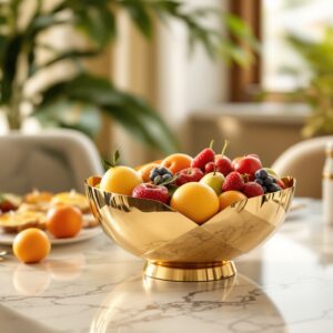 Gold Fruit Bowl